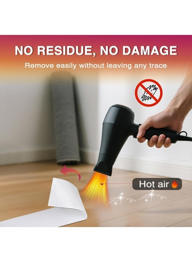 ثري ام زوج واحد من شريط فيلكرو شديد التحمل، 2.5 سم × 5 م، لاصق ذاتي بخطاف وحلقة، شريط تثبيت أبيض مزدوج الجوانب، شريط لاصق قوي مقاوم للماء، شرائط لاصقة قابلة لإعادة الاستخدام لتنظيم الكابلات، وتثبيت السجاد، ومستلزمات منزلية وأخرى خاصة بالمرآب. - Image 4